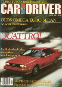 CAR & DRIVER 1982 JUNE - PETTY, ALLISON, QUATTRO, 4WD/A